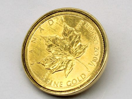 1 10th Ounce Gold Maple Leaf Coin Pendant Discount