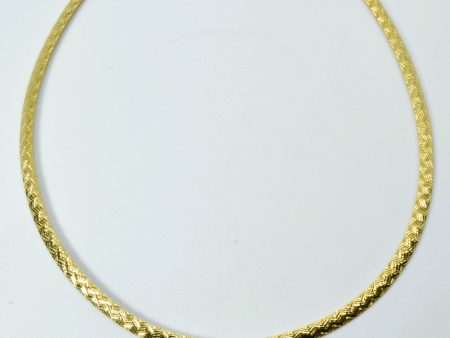 10k Textured Gold Snake Chain | 16 | For Discount