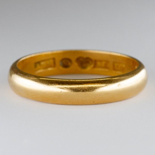 1960s 18k Yellow Gold Band | SZ 9 | Supply