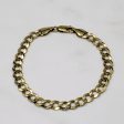 10k Yellow Gold Curb Chain Bracelet | 7  | Sale