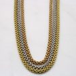 18k Tri Tone Layered Chain | 16  | Online Hot Sale