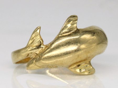 10k Yellow Gold Dolphin Ring | SZ 6 | For Discount