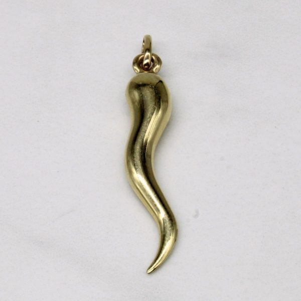 10k Yellow Gold Corno Pendant Sale