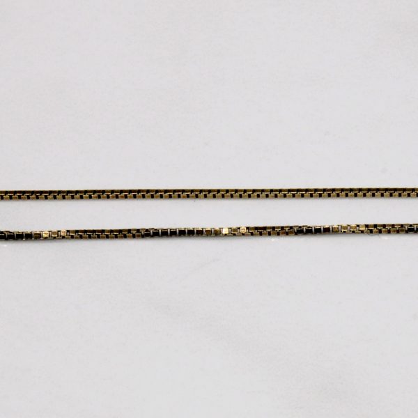 18k Yellow Gold Box Link Chain | 18  | Online Hot Sale