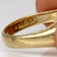 9k Yellow Gold  A.N.  Signet Ring | SZ 5.25 | on Sale