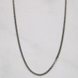 14k White Gold Curb Link Chain | 20  | on Sale