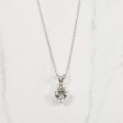 Aquamarine & Diamond Necklace | 0.01ctw, 0.70ct | 18  | Fashion