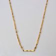 18k Yellow Gold Bar Link Chain | 16 | Online