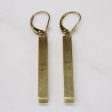 14k Yellow Gold Colum Earrings on Sale