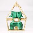 Carved Malachite & Opal Pendant | 28.00ct, 0.22ct | Hot on Sale