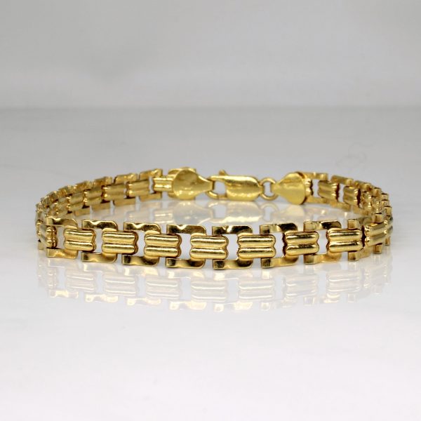 18k Yellow Gold Bracelet | 8.5  | on Sale