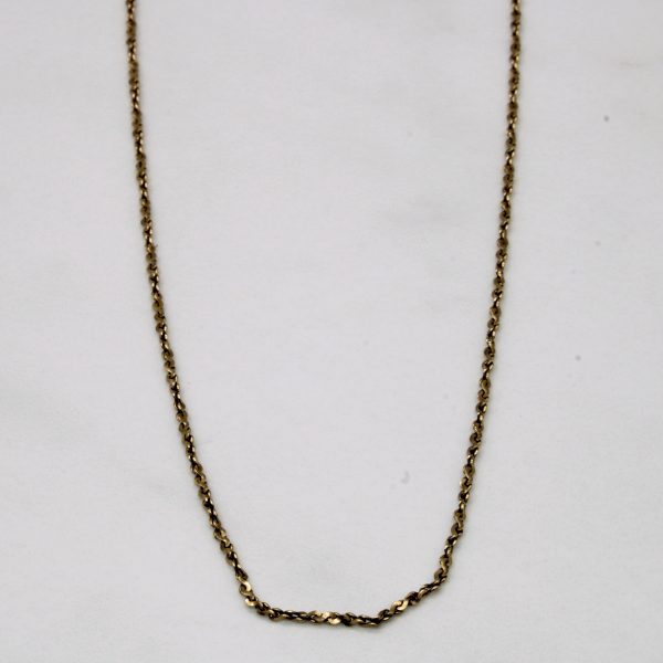 10k Yellow Gold Nugget Chain | 16  | Hot on Sale