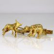 10k Yellow Gold Bull & Bear Cufflinks For Discount