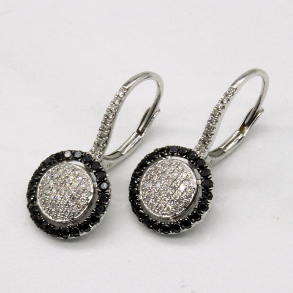 Black & White Diamond Earrings | 0.40ctw | Discount