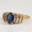 Blue Sapphire & Diamond Ring | 1.00ct, 0.24ctw | SZ 6.75 | Online