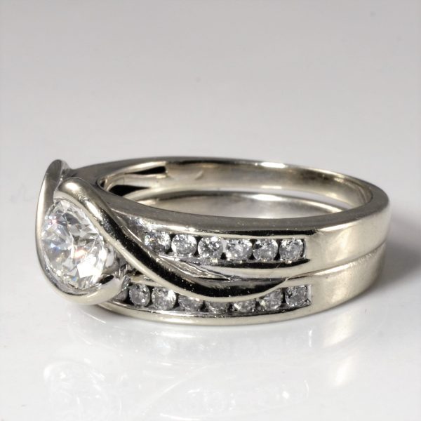 Bypass Diamond Wedding Set | 1.02ctw | SZ 6.25 | Online Sale