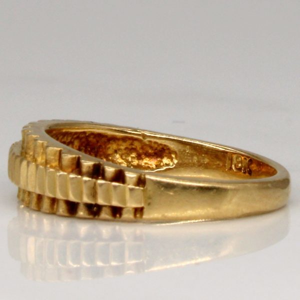 18k Yellow Gold Ring | SZ 4.75 | Online Sale