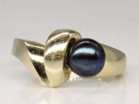 Black Pearl Cocktail Ring | SZ 6.25 | For Discount