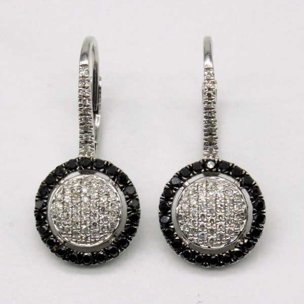 Black & White Diamond Earrings | 0.40ctw | Discount