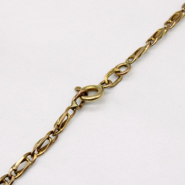 9k Yellow Gold Modified Anchor Link Chain | 18  | Sale