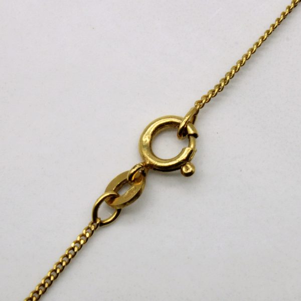 8k Yellow Gold Curb Chain | 24  | Online Hot Sale