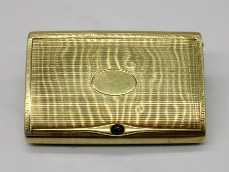 14k Yellow Gold & Sapphire Cigarette Case | 0.60ct | For Cheap