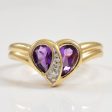 Amethyst & Diamond Ring | 0.40ctw, 0.01ct | SZ 6 | Online