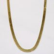 18k Yellow Gold Flat Link Chain | 19  | Online now