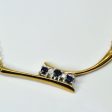 Bypass Sapphire & Diamond Gold Necklace | 0.39ctw | 0.10tw | 17 | Sale