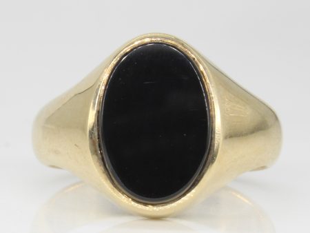 Black Onyx Cocktail Ring | 2.50ct | SZ 9.75 | For Discount