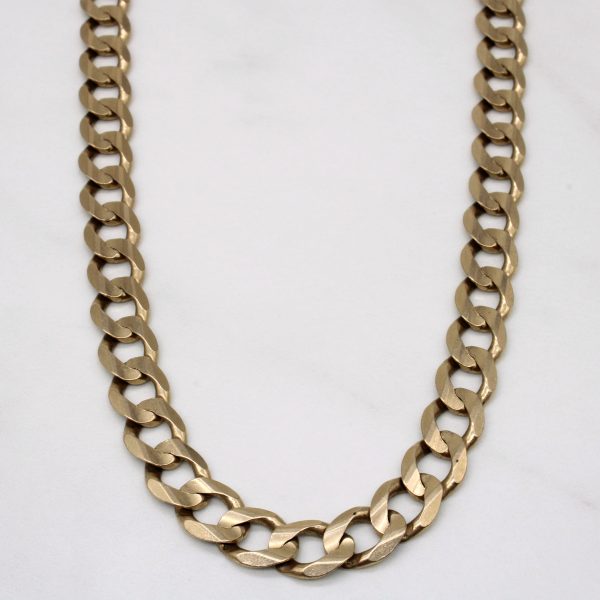 10k Yellow Gold Curb Link Chain | 24  | on Sale