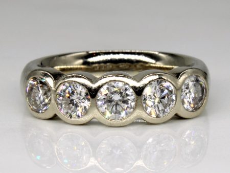 Bezel Set Diamond Ring | 1.57ctw | SZ 7 | Hot on Sale