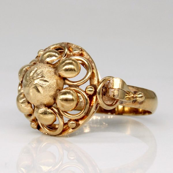 15k Yellow Gold Vintage Ring | SZ 7 | Sale