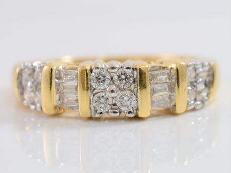 Alternating Diamond Cluster Band | 0.50 ctw SZ 7 | Online now