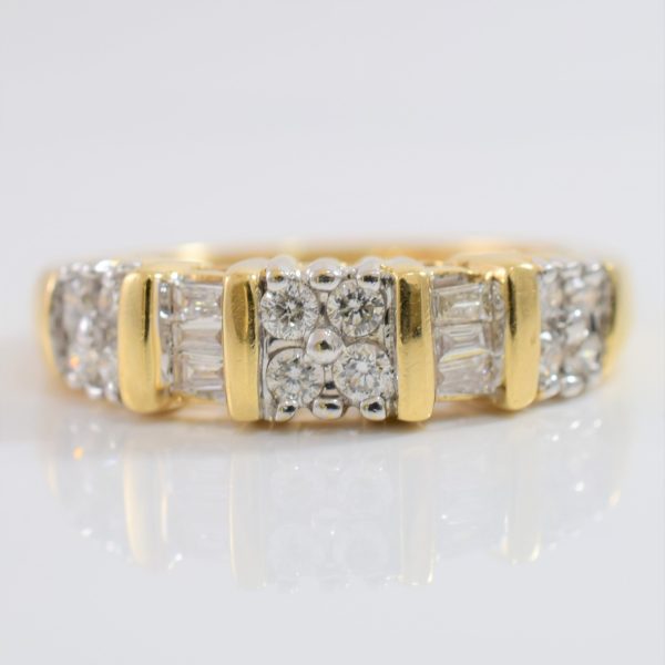 Alternating Diamond Cluster Band | 0.50 ctw SZ 7 | Online now