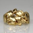 14k Yellow Gold Abstract Ring | SZ 10.25 | Online now