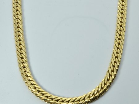 Yellow Gold Curb Link Chain | 15 | For Sale