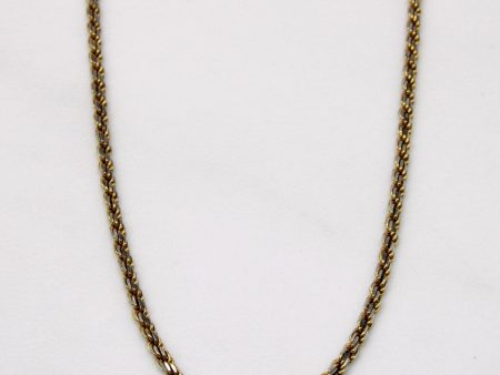 10k Two Tone Gold Rope Chain | 16  | Online