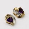 Amethyst & Diamond Earrings | 0.70ctw, 0.02ctw | Hot on Sale