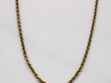 18k Yellow Gold Oval Link Chain | 24  | Online Hot Sale