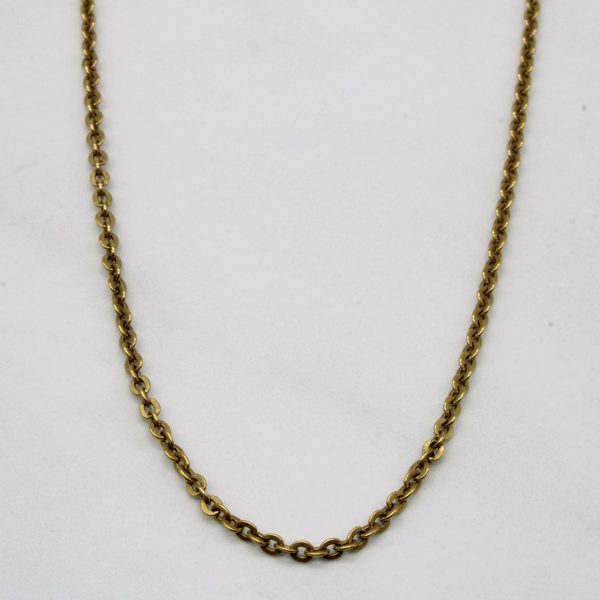 18k Yellow Gold Oval Link Chain | 24  | Online Hot Sale