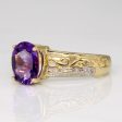 Amethyst & Diamond Ring | 1.00ct, 0.04ctw | SZ 6.75 | For Sale