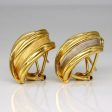 22k Two Tone Gold Earrings Online Hot Sale