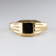 Black Onyx 18k Ring | 0.15ct | SZ 7.75 | Cheap