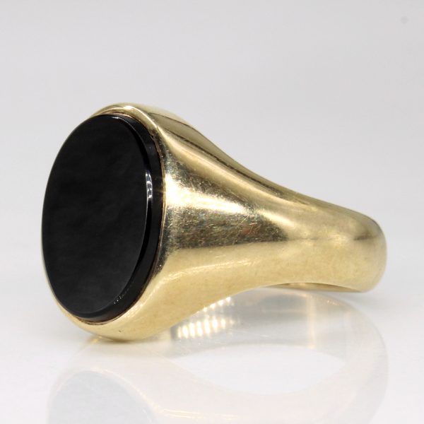 Black Onyx Cocktail Ring | 2.50ct | SZ 9.75 | For Discount