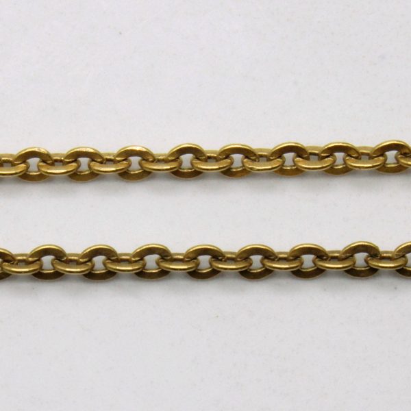 18k Yellow Gold Oval Link Chain | 24  | Online Hot Sale