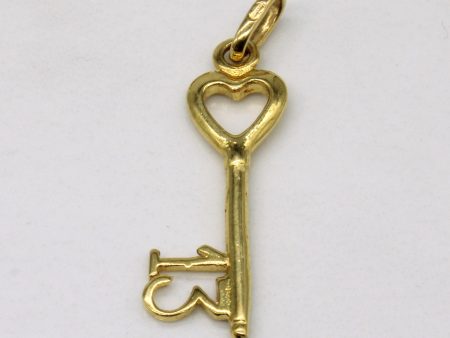 18k Yellow Gold  13  Key Charm on Sale