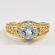 Aquamarine & Diamond Ring | 0.60ct, 0.06ctw | SZ 7 | Supply