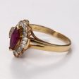 14k Yellow Gold Ruby and Diamond Ring | 0.76ct, 0.27ctw | Sz 6.5 Hot on Sale