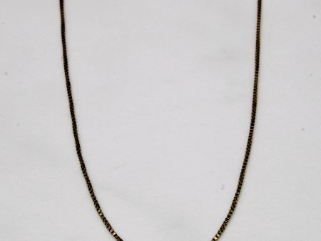 18k Yellow Gold Box Link Chain | 18  | Online Hot Sale